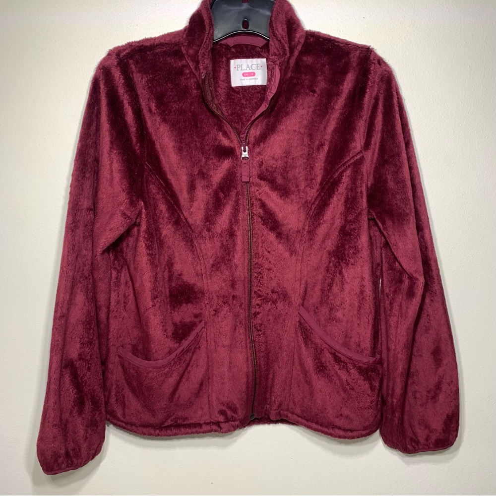 Children’s Place Soft Maroon Zip Up Size XXL 16